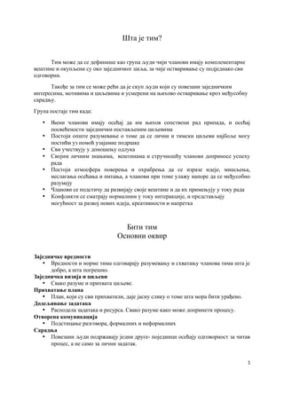 Podsticanje timskog rada