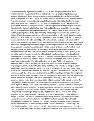 Analiza muzičkog i kulturnog uticaja grupe The Doors