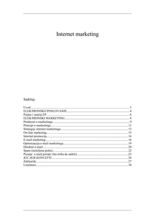 Internet marketing