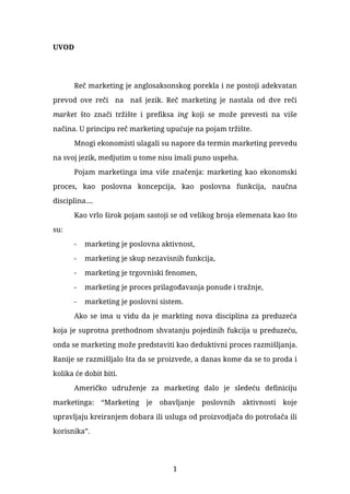 Posebna područja marketinga