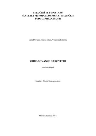 Obrazovanje darovitih