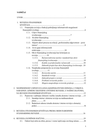 Revizija finansijskih izveštaja