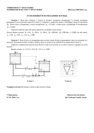 Rešeni zadaci iz mehanike fluida