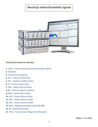 Akvizicija elektrofizioloskih signala