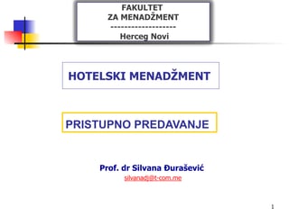 Hotelski menadzment