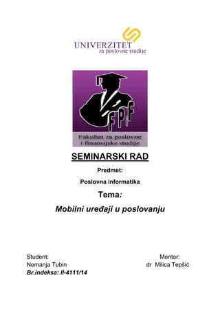 Mobilni uređaji u poslovanju