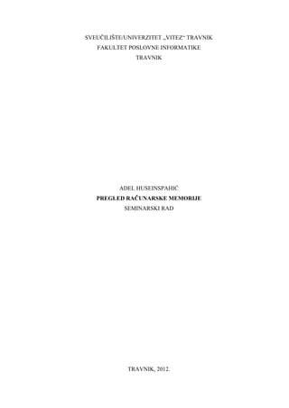 Pregled računarske memorije