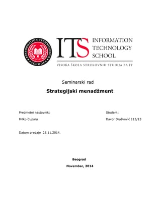 Strategijski menandzment