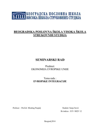 Evropske integracije