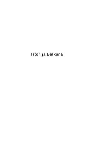 Istorija Balkana