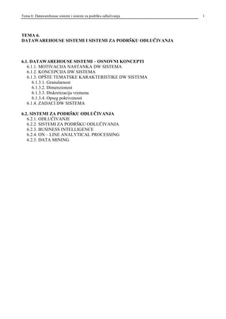 Sistemi za podršku odlučivanja