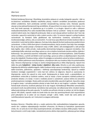 Alber Kami – Objašnjenje apsurda