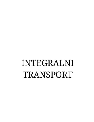 Integralni tansport