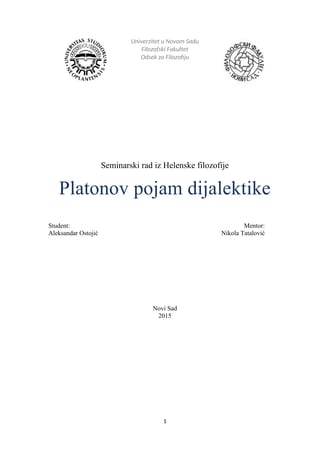 Platonov pojam dijalektike