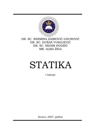 Statika – Nermina Zaimovic