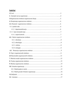 Organizaciona struktura kompanija