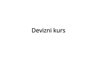 Devizni kurs