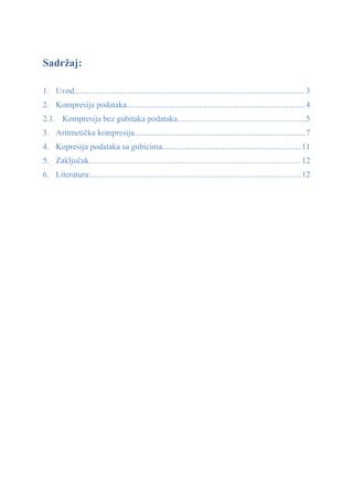 Aritmeticka kompresija