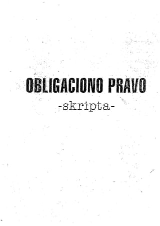 Obligaciono pravo