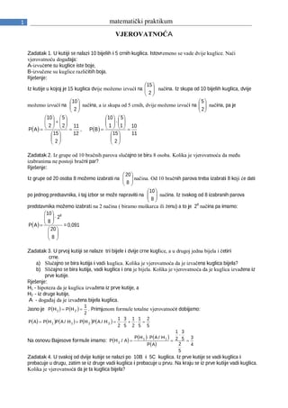 Vjerovatnoca – Slozeni zadaci