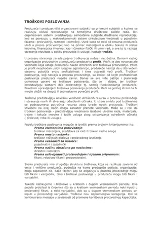 Troškovi preduzeća