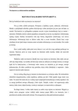 R(evolucija) radio novinarstva