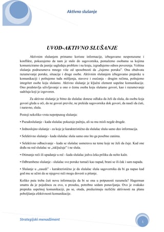 Aktivno slušanje