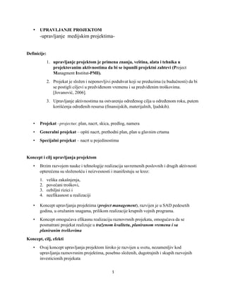 Upravljanje projektima