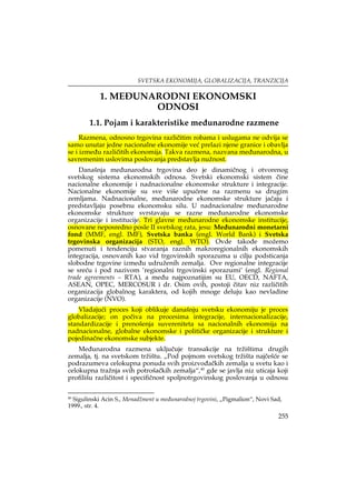Svetska ekonomija, globalizacija, tranzicija (9. deo)