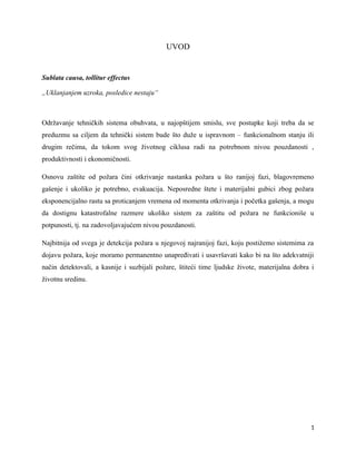 Održavanje sistema za dojavu požara