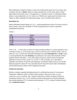 Alkani: struktura, izomerija, nomenklatura i svojstva