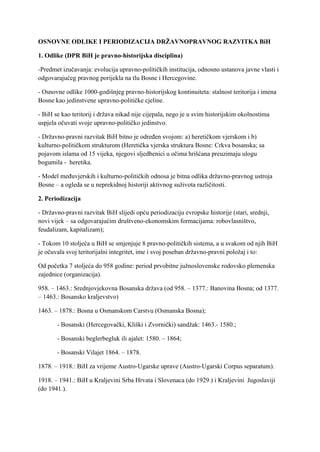 Državno pravni razvitak BiH