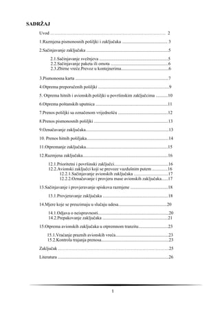 Razmjena pismonosnih pošiljaka i zaključaka