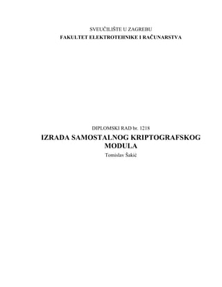 Izrada samostanog kriptografskog modula