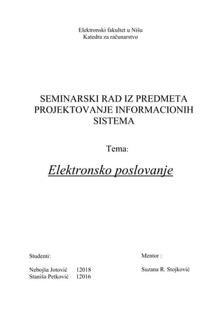 Elektronsko poslovanje