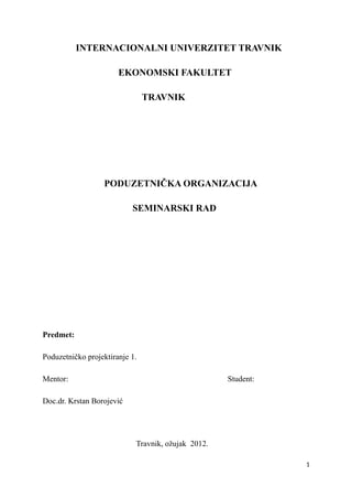 Poduzetnicka organizacija