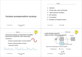 Oscilatori prostoperiodičnih oscilacija