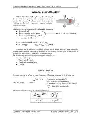 Rotacioni mehanicki sistemi