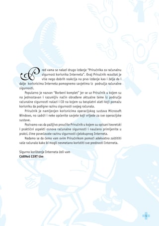Priručnika za računalnu sigurnost korisnika Interneta