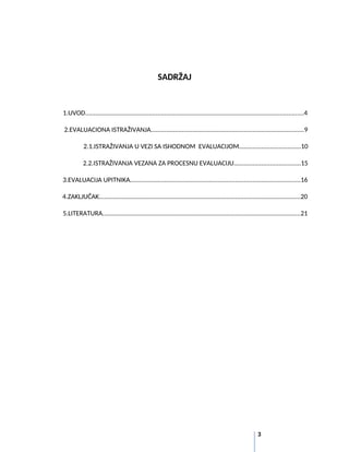 Evaluaciona istrazivanja