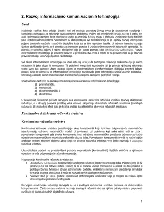 Razvoj informacionih tehnologija