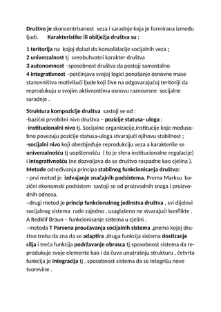 Sociologija  EUBD – društvo