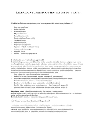 Izgradnja hotelskih objekata