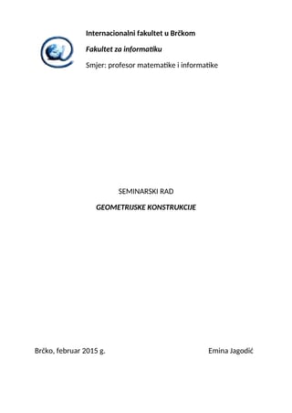 Geometrijske konstrukcije