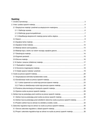 Opasne materije u saobraćaju