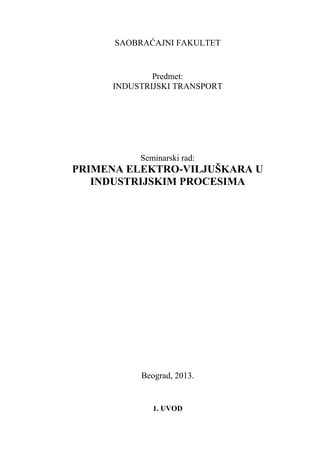 Primena elektro-viljuškara u industrijskim procesima