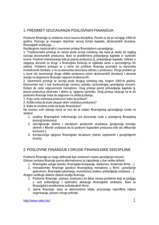 Finansijski menadzment