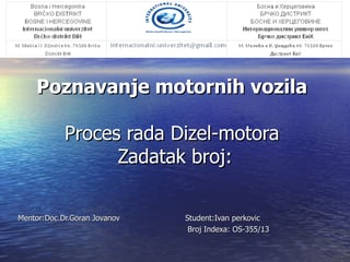 Proces rada Dizel-motora