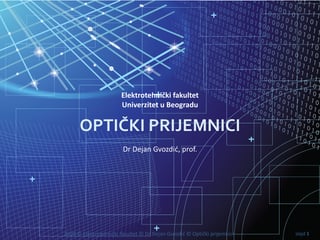 Optičke komunikacije – Optički prijemnici