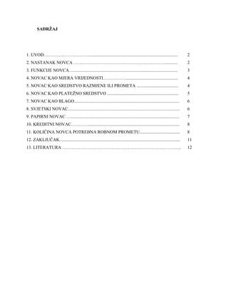 Istorijski razvoj novca i njegove funcija